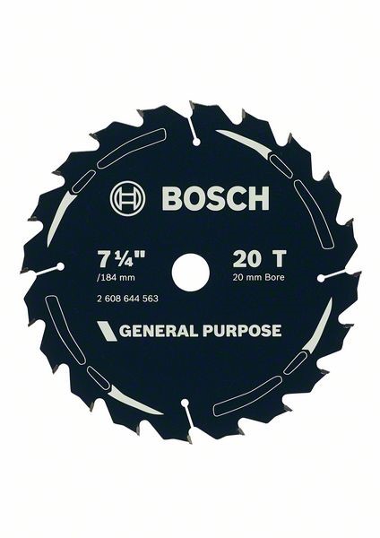 BOSCH WOOD SAW BLADE 7-1/4'' X 20/16 X 20 TEETH 